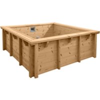 Interline Holzpool "Java" 2,10 x 2,10 m/  0,78 m Rechteck von Interhiva