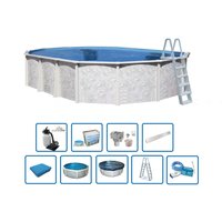 Interline Stahlwandpool "Diana" 6,10 x 3,60 m, Tiefe 1,32 m  (Premium Set) von Interhiva