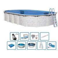 Interline Stahlwandpool "Diana" 7,30 x 3,60 m, Tiefe 1,32 m  (Premium Set) von Interhiva