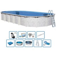 Interline Stahlwandpool "Diana" 8,50 x 4,90 m, Tiefe 1,32 m  (Premium Set) von Interhiva