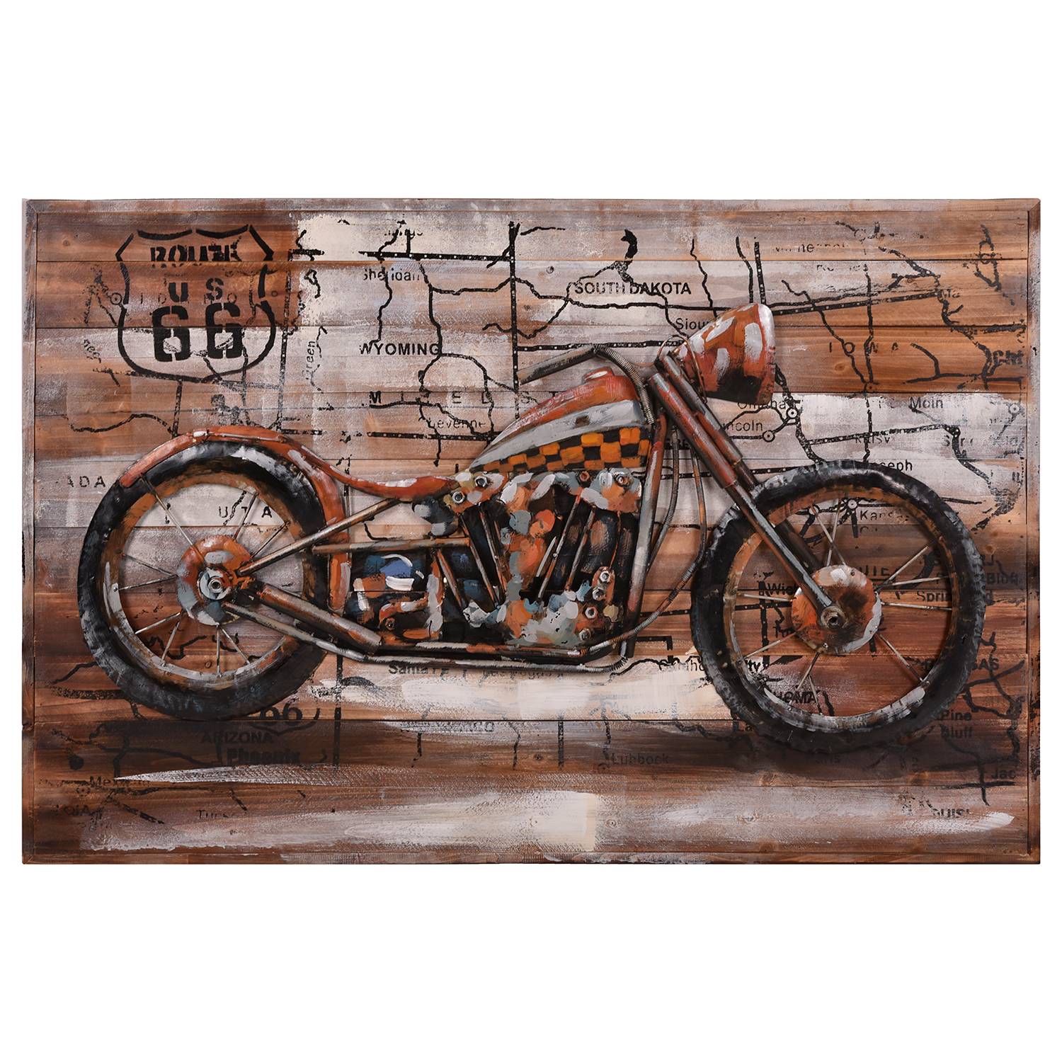 3D-Metallbild Motorrad von Interia Home&Living