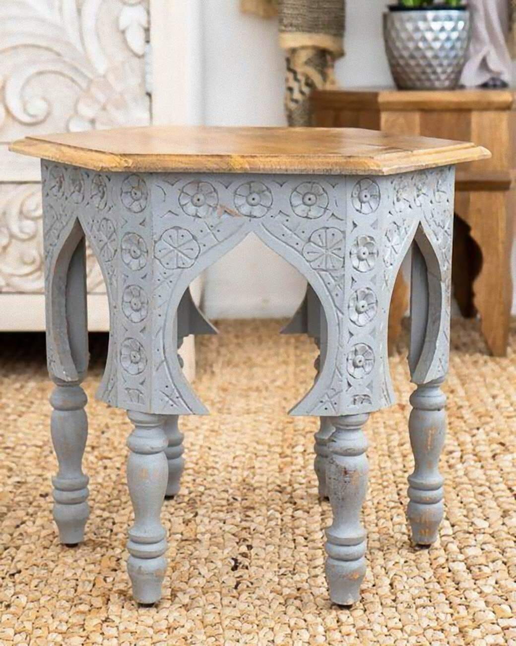 Beistelltisch AKOLA Shabby Tisch Holz Mango von Interia Home & Living