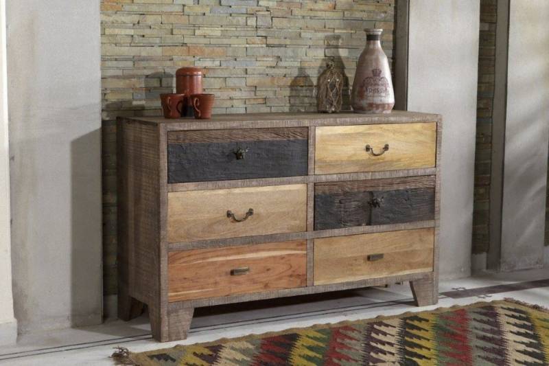 INTERIA Home & Living Sideboard, Sideboard 84cm TARIM Kommode Schrank Anrichte Holz Buffet von INTERIA Home & Living