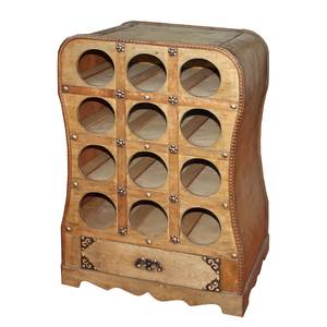 home24 Weinregal Union Jack VI Sperrholz Braun 42 x 65 x 30cm von home24