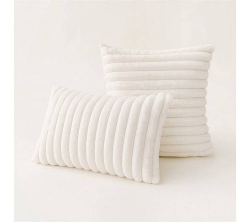 Interior by Hakito Sofakissen 2er Set Kissenbezug inklusive Füllkissen Kissen Füllung Fluf, (Spar-Set, 1 St., Dekokissen mit Füllkissen (nach gewählter Größe), Kissenhülle mit Füllung Set mit Innenkissen Füllkissen von Interior by Hakito