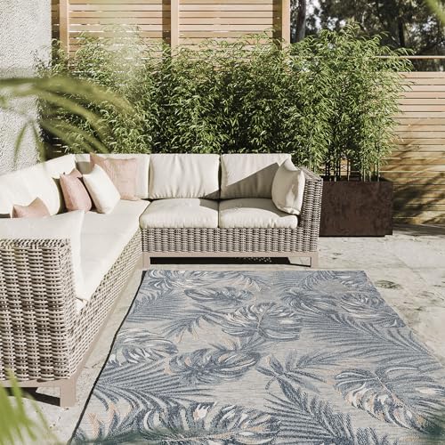 Interiyou Outdoor Teppich Florenz - 120x170 cm Multicolor - Wetterfest & UV-beständig für Balkon, Terrasse und Garten - Flachgewebe Aussenteppich von Interiyou