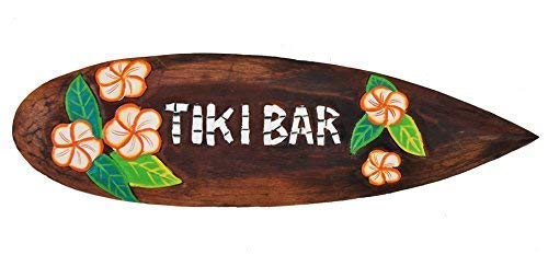 Interlifestyle Surfboard 60cm Tiki Bar Hawaii Deko im Maui Style Surfbrett von Interlifestyle