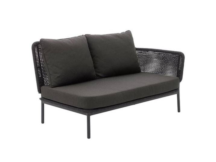 Interliving 7005 Eck-/Endmodul Aluminium/Rope/Olefin Dunkelgrau von Interliving