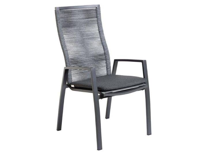 Interliving 7011 Gartensessel Aluminium mit Sitzkissen Dunkelgrau von Interliving