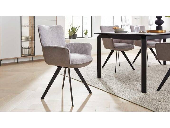 Interliving Armlehnstuhl IL 5111, ca. 56 x 89 x 64 cm in platingr von Interliving