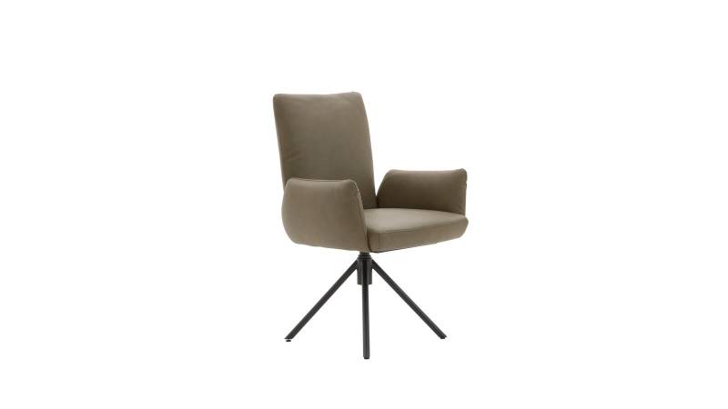 Interliving Armlehnstuhl IL 5504 in Leder oliv grün von Interliving