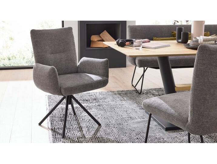 Interliving Armlehnstuhl IL 5504 in Stoff Concrete grey von Interliving
