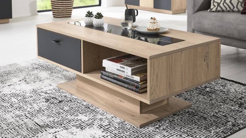 Interliving Couchtisch IL 2025 ca. 115x65cm mit Platte in  Wildeiche massiv von Interliving