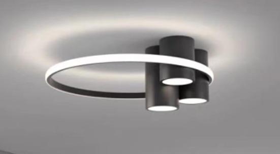 Interliving LED-Deckenleuchte IL9348 INTERLIVING-9348 in Metall schwarz matt von Interliving