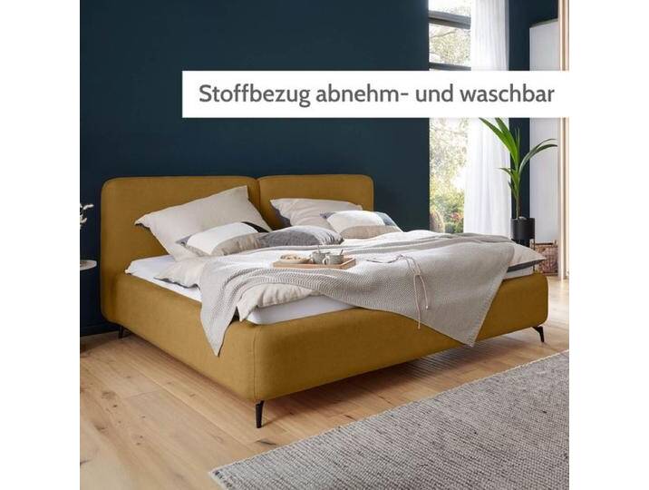Interliving Polsterbett 1419 Komfort Webstoff Liberty 180x200cm Gelb modern, Mit Kopfteil Interliving Polsterbett 1419 Komfort Webstoff Liberty 180x200cm Gelb modern, Mit Kopfteil von Interliving