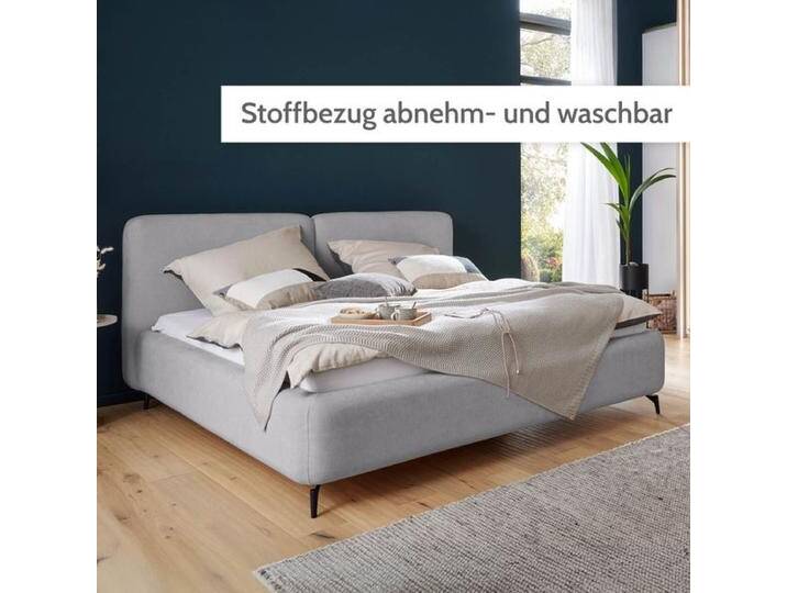 Interliving Polsterbett 1419 Komfort Webstoff Liberty 180x200cm Hellgrau modern, Mit Kopfteil Interliving Polsterbett 1419 Komfort Webstoff Liberty 180x200cm Hellgrau modern, Mit Kopfteil von Interliving
