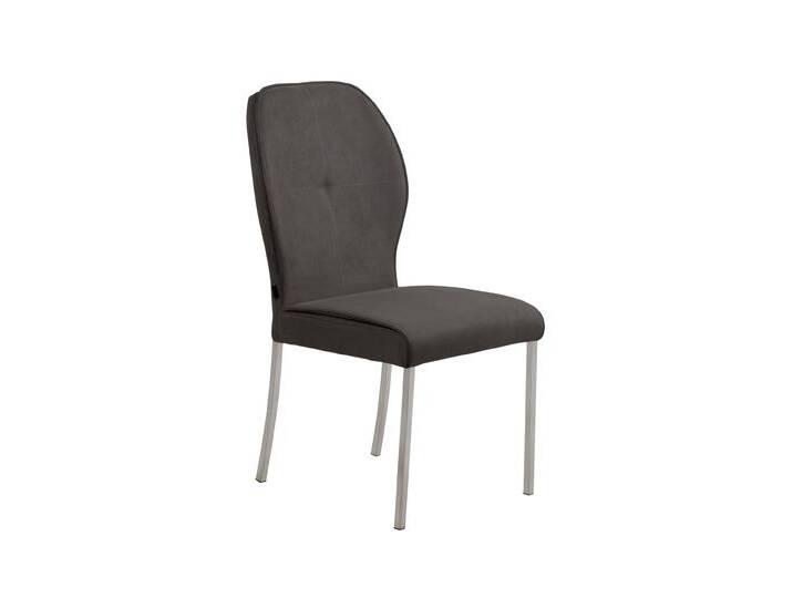 Interliving Stuhl IL5104 in Sitz Microfaser anthrazit/Edelstahl von Interliving