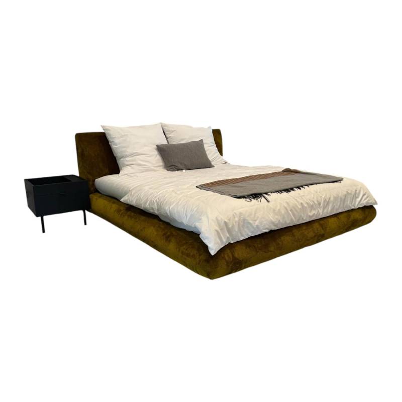 Boxspringbett Jalis Stoff Phil IP1749-232 Gold Gelb mit Matratze von Interlübke