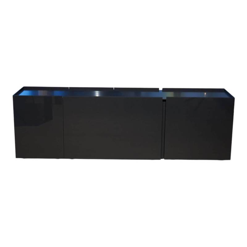 Sideboard Jorel J 4036 Korpus Lack Matt 21 Anthrazit Front Glas Optiwhite Anthra... von Interlübke