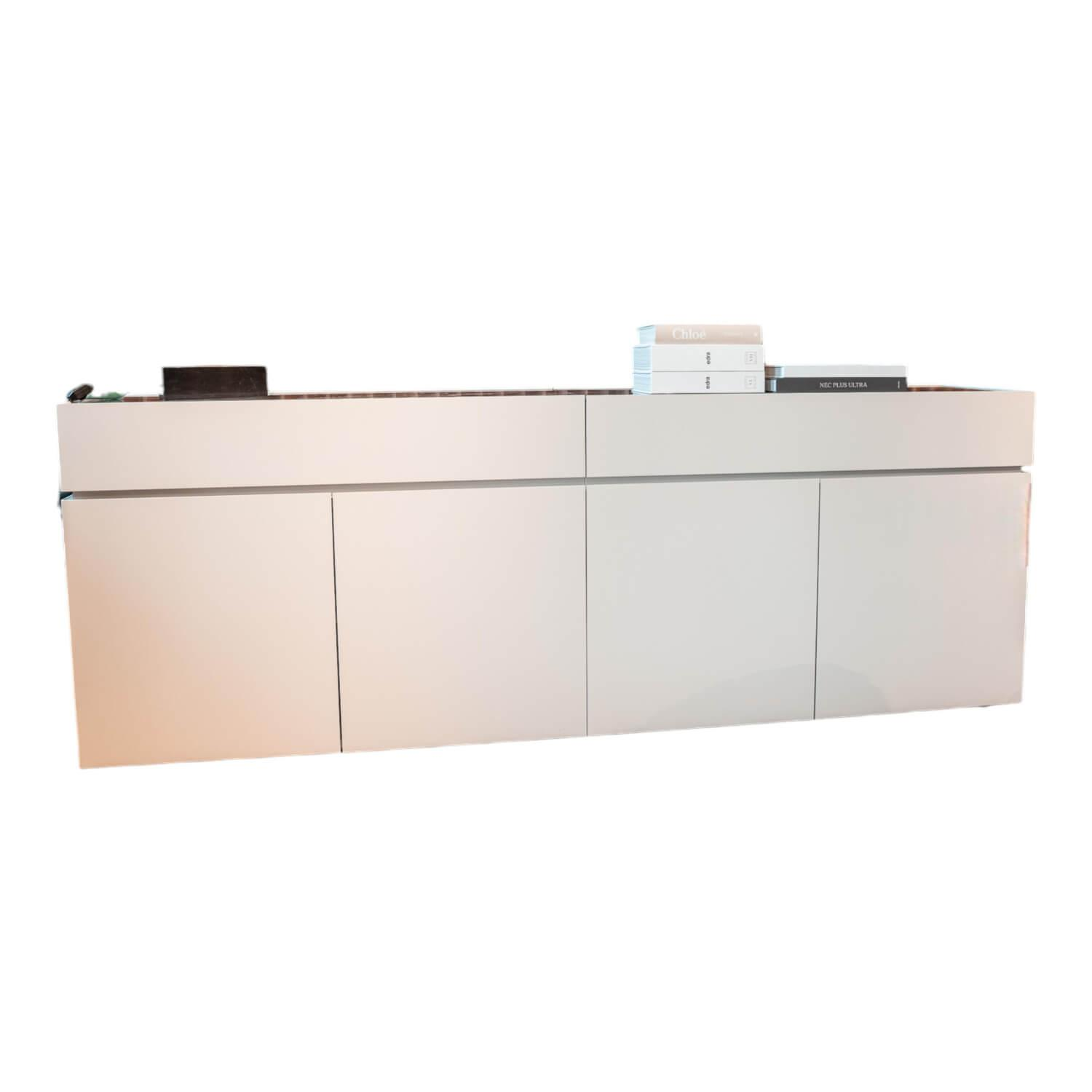 Sideboard Just Cube Bold Lack Greige M08 mit Stein-Abdeckplatte Quarzit Sideboard Just Cube Bold Lack Greige M08 mit Stein-Abdeckplatte Quarzit von Interlübke