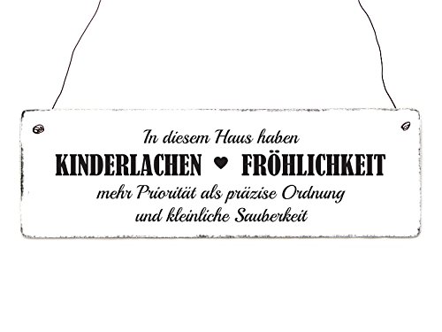 Interluxe Holzschild IN DIESEM Haus HABEN KINDERLACHEN Spruch Türschild Eingang Interluxe Holzschild IN DIESEM Haus HABEN KINDERLACHEN Spruch Türschild Eingang von Interluxe