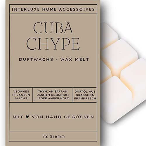 Interluxe Duftmelt Wachsmelt Cuba Chypre angenehm duftend Waxmelt 100% pflanzlich Duftwachswürfel für Duftlampe Wachs mit Duftöl Indoor Melts Duftwachs für Aromalampe Interluxe Duftmelt Wachsmelt Cuba Chypre angenehm duftend Waxmelt 100% pflanzlich Duftwachswürfel für Duftlampe Wachs mit Duftöl Indoor Melts Duftwachs für Aromalampe von Interluxe