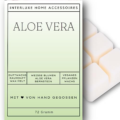 Interluxe Duftwachs Wachsmelt Duft Aloe Vera angenehm duftend Waxmelt 100% pflanzlich Duftwachswürfel Wachs mit Duftöl für Wellness Interluxe Duftwachs Wachsmelt Duft Aloe Vera angenehm duftend Waxmelt 100% pflanzlich Duftwachswürfel Wachs mit Duftöl für Wellness von Interluxe