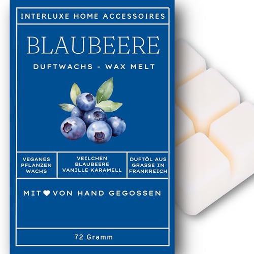 Interluxe Duftmelt Wachsmelt Duftwachs Blaubeere Heidelbeere Blueberry duftendes Wachs Duft Melt duftend Waxmelt 100% pflanzlich Duftwachswürfel Wachs mit Duftöl Melts Interluxe Duftmelt Wachsmelt Duftwachs Blaubeere Heidelbeere Blueberry duftendes Wachs Duft Melt duftend Waxmelt 100% pflanzlich Duftwachswürfel Wachs mit Duftöl Melts von Interluxe
