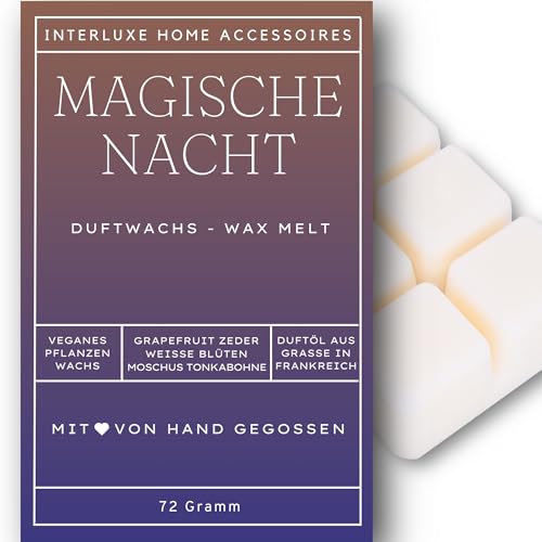 Interluxe Duftmelt Wachsmelt Duftwachs Magische Nacht angenehm duftend Waxmelt 100% pflanzlich Duftwachswürfel Wachs mit Duftöl Melts Interluxe Duftmelt Wachsmelt Duftwachs Magische Nacht angenehm duftend Waxmelt 100% pflanzlich Duftwachswürfel Wachs mit Duftöl Melts von Interluxe
