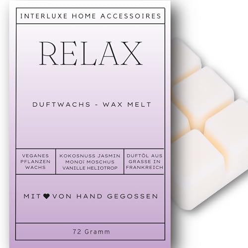 Interluxe Duftmelt Wachsmelt Duftwachs Relax angenehm duftend Waxmelt 100% pflanzlich Duftwachswürfel Wachs mit Duftöl Melts Interluxe Duftmelt Wachsmelt Duftwachs Relax angenehm duftend Waxmelt 100% pflanzlich Duftwachswürfel Wachs mit Duftöl Melts von Interluxe