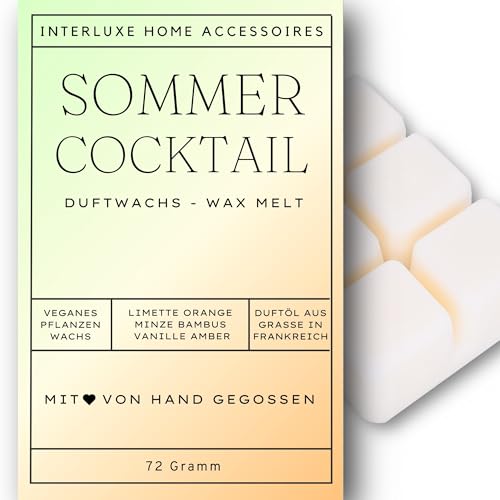 Interluxe Duftmelt Wachsmelt Duftwachs Sommer Cocktail duftendes Wachs Duft Melt duftend Waxmelt 100% pflanzlich Duftwachswürfel Wachs mit Duftöl Melts Interluxe Duftmelt Wachsmelt Duftwachs Sommer Cocktail duftendes Wachs Duft Melt duftend Waxmelt 100% pflanzlich Duftwachswürfel Wachs mit Duftöl Melts von Interluxe