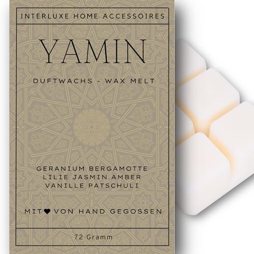 Interluxe Duftmelt Wachsmelt Duftwachs Yamin Orient duftendes Wachs orientalischer Duft Melt duftend Waxmelt 100% pflanzlich Duftwachswürfel Wachs mit Duftöl Melts Interluxe Duftmelt Wachsmelt Duftwachs Yamin Orient duftendes Wachs orientalischer Duft Melt duftend Waxmelt 100% pflanzlich Duftwachswürfel Wachs mit Duftöl Melts von Interluxe
