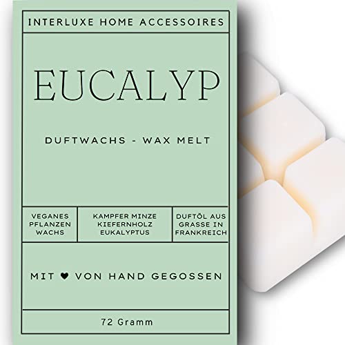 Interluxe Duftmelt Wachsmelt Eucalyp Eukalyptus angenehm duftend Waxmelt 100% pflanzlich Duftwachswürfel für Duftlampe Wachs mit Duftöl Indoor Melts Duftwachs für Aromalampe Interluxe Duftmelt Wachsmelt Eucalyp Eukalyptus angenehm duftend Waxmelt 100% pflanzlich Duftwachswürfel für Duftlampe Wachs mit Duftöl Indoor Melts Duftwachs für Aromalampe von Interluxe