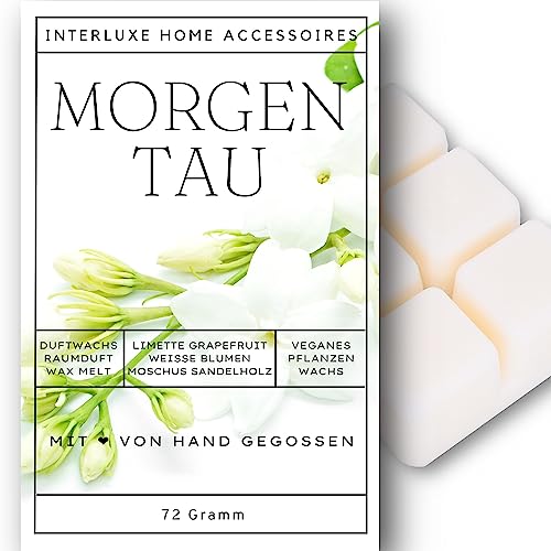 Interluxe Duftmelt Wachsmelt Morgentau angenehm duftend Waxmelt 100% pflanzlich Duftwachswürfel Wachs mit Duftöl Interluxe Duftmelt Wachsmelt Morgentau angenehm duftend Waxmelt 100% pflanzlich Duftwachswürfel Wachs mit Duftöl von Interluxe