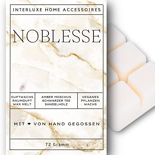 Interluxe Duftmelt Wachsmelt Noblesse angenehm duftend Waxmelt 100% pflanzlich Duftwachswürfel für Duftlampe Wachs mit Duftöl Indoor Melts Duftwachs für Aromalampe Interluxe Duftmelt Wachsmelt Noblesse angenehm duftend Waxmelt 100% pflanzlich Duftwachswürfel für Duftlampe Wachs mit Duftöl Indoor Melts Duftwachs für Aromalampe von Interluxe