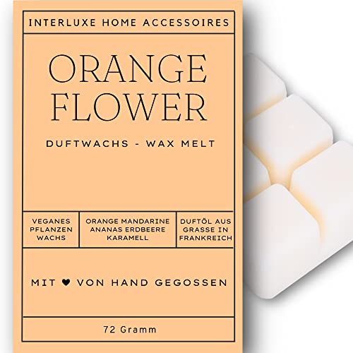 Interluxe Duftmelt Wachsmelt Orange Flower Orangenblüte angenehm duftend Waxmelt 100% pflanzlich Duftwachswürfel für Duftlampe Wachs mit Duftöl Indoor Melts Duftwachs für Aromalampe Interluxe Duftmelt Wachsmelt Orange Flower Orangenblüte angenehm duftend Waxmelt 100% pflanzlich Duftwachswürfel für Duftlampe Wachs mit Duftöl Indoor Melts Duftwachs für Aromalampe von Interluxe