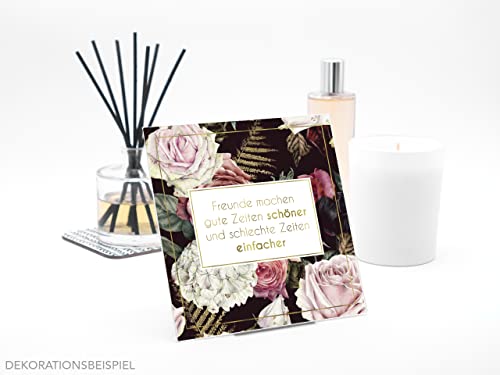 Interluxe Duftsachet - Freunde Machen Gute Zeiten schöner - Dufttütchen Raumduft Duftgeschenk Duftbeutel Dekoration Freundschaft Mitbringsel Freundin (Lavendel) von Interluxe