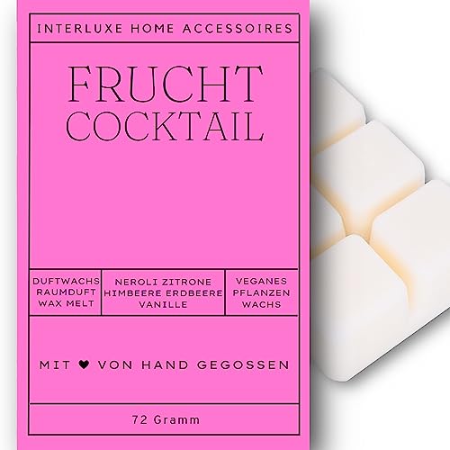 Interluxe Duftwachs Wachsmelt Duft Fruchtcocktail angenehm fruchtig duftend Waxmelt 100% pflanzlich Duftwachswürfel Wachs mit Duftöl Interluxe Duftwachs Wachsmelt Duft Fruchtcocktail angenehm fruchtig duftend Waxmelt 100% pflanzlich Duftwachswürfel Wachs mit Duftöl von Interluxe