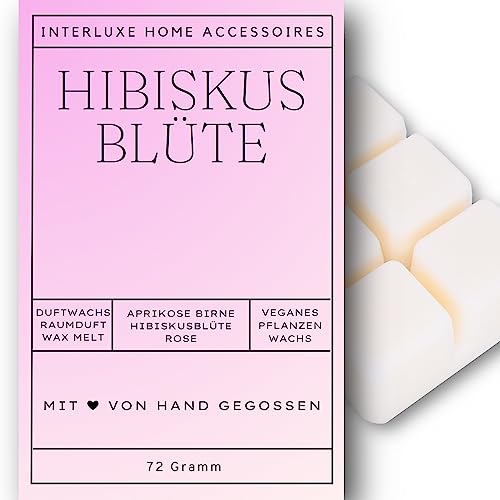 Interluxe Duftwachs Wachsmelt Hibiskusblüte angenehm duftend Waxmelt 100% pflanzlich Duftwachswürfel Wachs mit Duftöl Interluxe Duftwachs Wachsmelt Hibiskusblüte angenehm duftend Waxmelt 100% pflanzlich Duftwachswürfel Wachs mit Duftöl von Interluxe