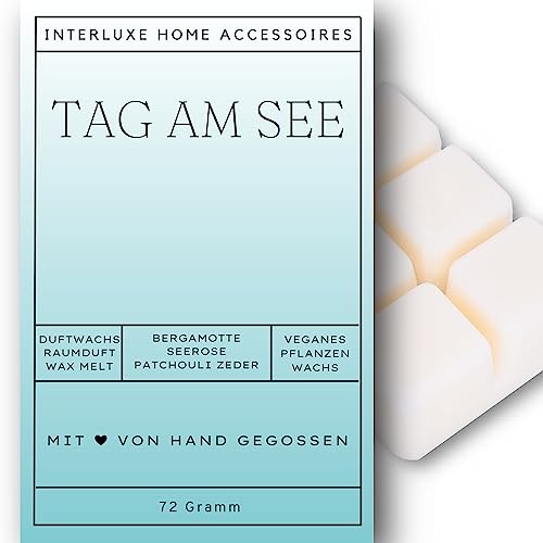 Interluxe Duftwachs Wachsmelt Tag am See angenehm duftend Waxmelt 100% pflanzlich Duftwachswürfel Wachs mit Duftöl Interluxe Duftwachs Wachsmelt Tag am See angenehm duftend Waxmelt 100% pflanzlich Duftwachswürfel Wachs mit Duftöl von Interluxe
