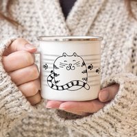 Interluxe Emaille Becher - Katze Cat Geschenkidee Lustiger Spruch Tasse Freundin Bürotasse Kollege Homeoffice Lieblingsmensch Emailletasse Interluxe Emaille Becher - Katze Cat Geschenkidee Lustiger Spruch Tasse Freundin Bürotasse Kollege Homeoffice Lieblingsmensch Emailletasse von Interluxe