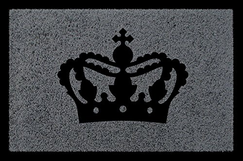 Interluxe FUSSMATTE Schmutzmatte Krone Flur Eingang WG Wohnung Frau Einzug Viele Farben Dunkelgrau Interluxe FUSSMATTE Schmutzmatte Krone Flur Eingang WG Wohnung Frau Einzug Viele Farben Dunkelgrau von Interluxe