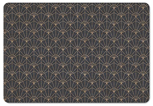 Interluxe Fußmatte 40x60 cm - Art Deco 3 - rutschfeste Fussmatte, Muster, Türmatte von Interluxe