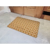 Interluxe Fußmatte 40x60 cm - Bascom Orange Mustard Boho Midcentury Fussmatte Dekomatte Türmatte Zuhause Wohnung Eingangsbereich von Interluxe