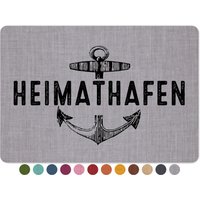 Interluxe Fußmatte 40x60 cm - Heimathafen Rutschfeste Fussmatte Wohnen Einrichten Living Deko Fußabtreter Familie von Interluxe