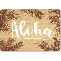 Interluxe Fußmatte Türmatte 40x60 cm - Aloha Boho Fussmatte Als Geschenk Für Freunde Familie Tropisch Urlaub Hawaii Besuch Gäste Welcome von Interluxe