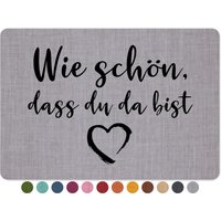 Interluxe Fußmatte Viele Farben - Wie Schön, Dass Du Da Bist Rutschfeste Fussmatte, Liebe, Geborgenheit Gäste Besuch Dekomatte Freunde Interluxe Fußmatte Viele Farben - Wie Schön, Dass Du Da Bist Rutschfeste Fussmatte, Liebe, Geborgenheit Gäste Besuch Dekomatte Freunde von Interluxe