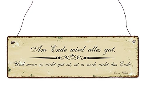 Interluxe Holzschild Dekoschild Oskar Wilde Zitat AM Ende Wird Alles GUT Motivation Spruch Interluxe Holzschild Dekoschild Oskar Wilde Zitat AM Ende Wird Alles GUT Motivation Spruch von Interluxe