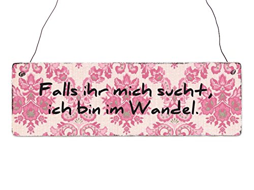Interluxe Holzschild Falls Ihr Mich SUCHT, ICH Bin IM Wandel Türschild Geschenk Interluxe Holzschild Falls Ihr Mich SUCHT, ICH Bin IM Wandel Türschild Geschenk von Interluxe
