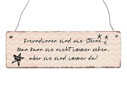 Interluxe Holzschild - Freundinnen sind wie Sterne - Schild für die Beste Freundin zum Geburtstag oder als Mitbringsel für den Mädelsabend Interluxe Holzschild - Freundinnen sind wie Sterne - Schild für die Beste Freundin zum Geburtstag oder als Mitbringsel für den Mädelsabend von Interluxe